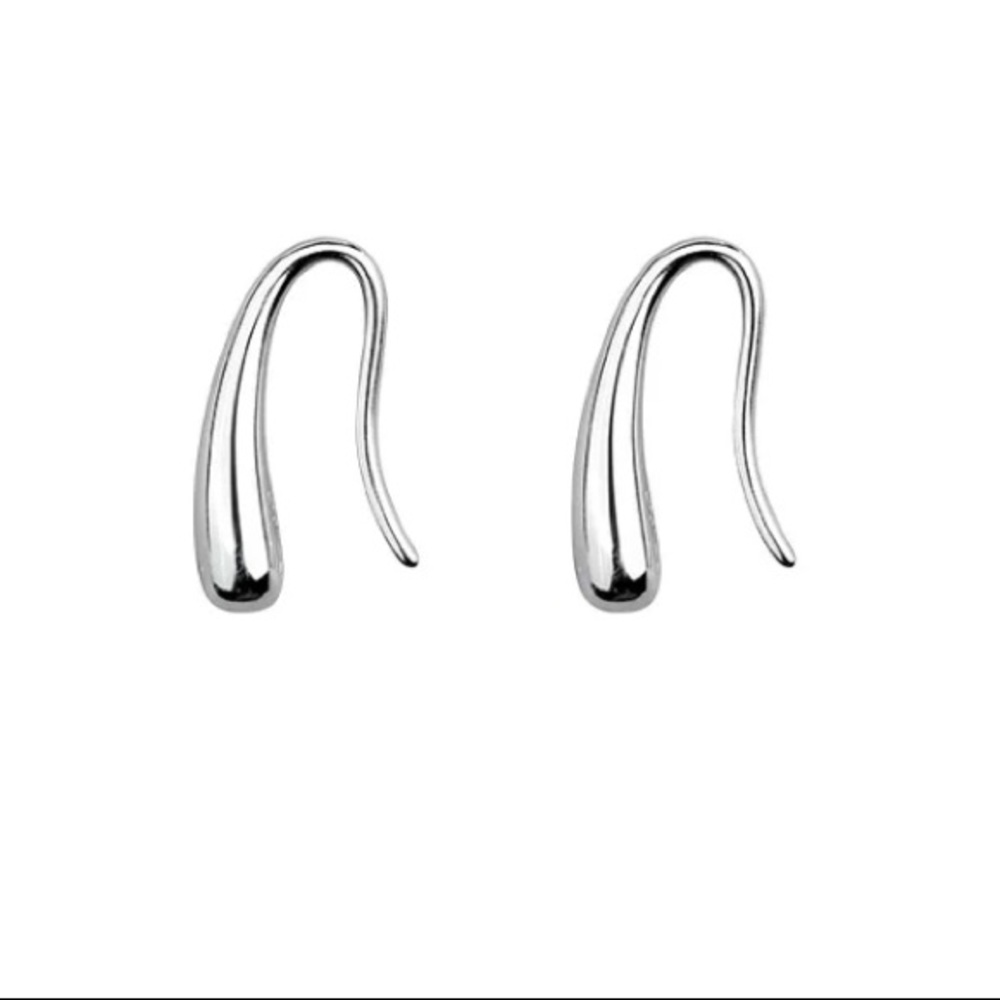 💧Insta sterling silver water drop small earrings - Picture 7 of 7